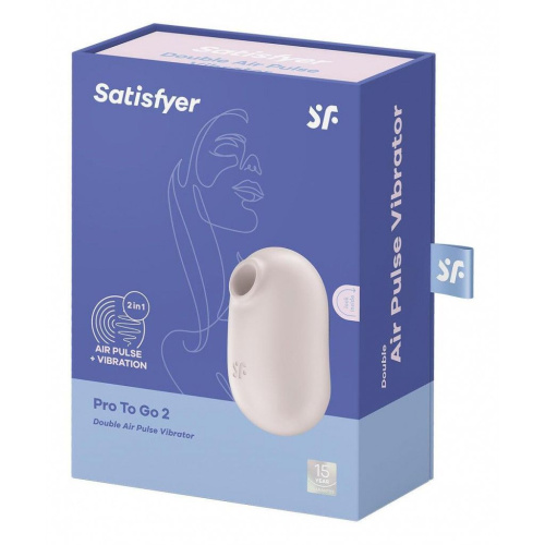 Satisfyer Pro To Go 2 Beige - Вакуумный стимулятор